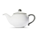 Gmundner Keramik Grauer Rand Teekanne glatt 0,5L