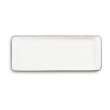 Gmundner Keramik Grauer Rand Stollenplatte 42x16cm