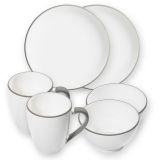 Gmundner Keramik Grauer Rand H�ttenfr�hst�ck f�r zwei Classic