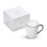 Gmundner Keramik Grauer Rand Fr�hst�cksbecher Max (0,3L) - Geschenkkarton