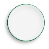 Gmundner Keramik Gr�ner Rand Unterteller Mokka Classic (� 11cm)