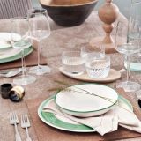 Gmundner Keramik Gr�ner Rand Platte oval 28x21cm