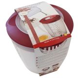 Westmark R�hrbecher mit Deckel �Helena� 1,4 l rot